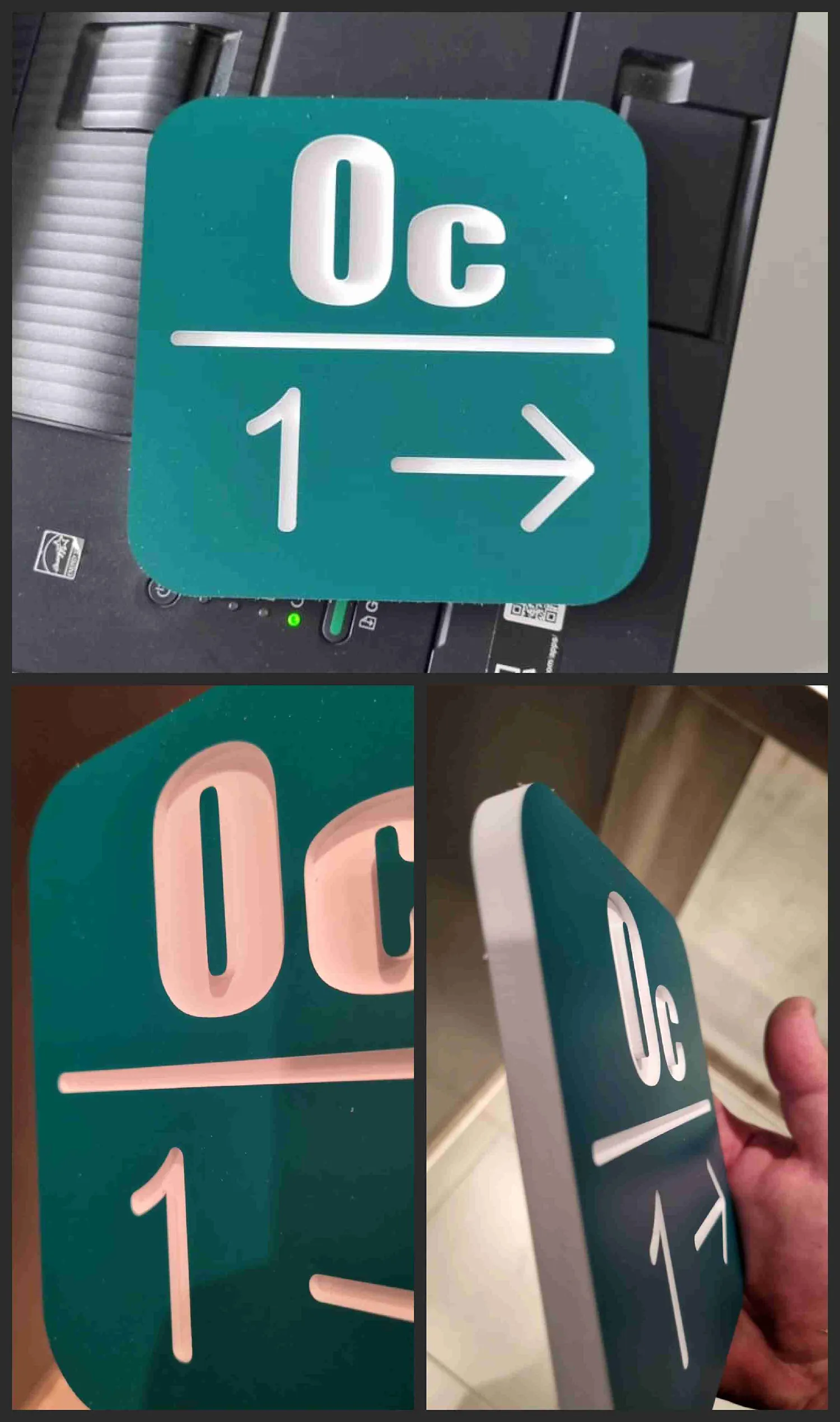 Carved-painted sign – Technical study