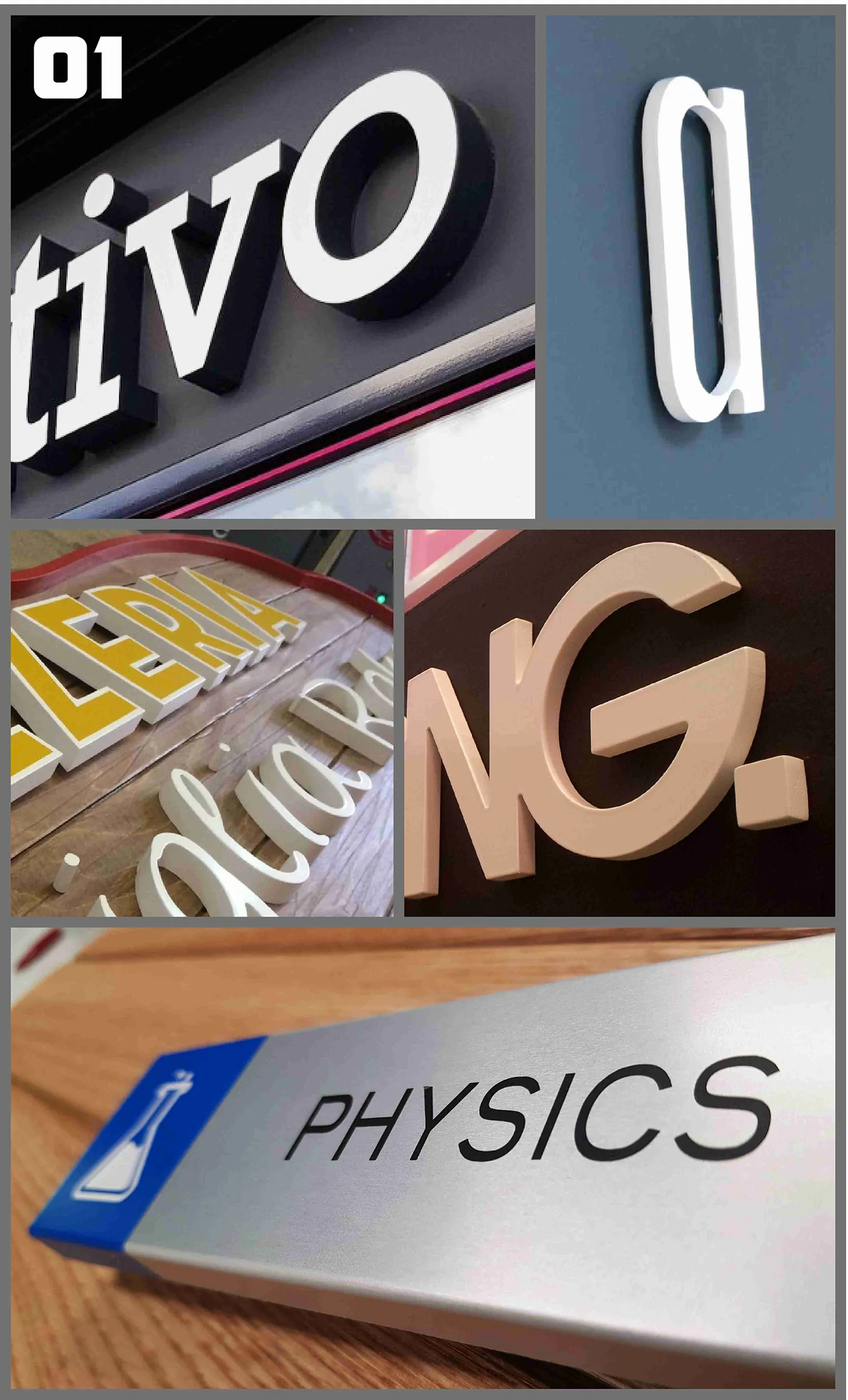 Internal signage mood 01 – Technical study